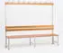Szagato Garderobenbank mit Haken und Schuhrost, 1-seitig, 200x30cm (57203)