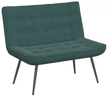 vidaXL Bank Samt Dunkelgr&uuml;n 110x74x84cm