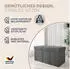 Casaria Truhenbank Cord Anthrazit faltbar 300kg 76x38cm (109917)