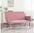 vidaXL Sitzbank Rosa Samt 108x79x79cm (351385)