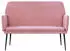 vidaXL Sitzbank Rosa Samt 108x79x79cm (351385)