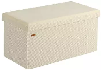 Casaria Truhenbank Cord faltbar 300kg 76x38cm Beige (109915)