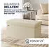 Casaria Truhenbank Cord faltbar 300kg 76x38cm Beige (109915)