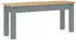 vidaXL Panama Essbank 105x30x45cm, Grau, Massivholz Kiefer (4005712)