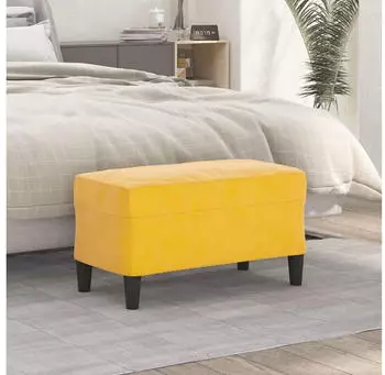vidaXL Sitzbank Samt Gelb 70x35x41cm (349403)