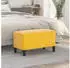 vidaXL Sitzbank Samt Gelb 70x35x41cm (349403)