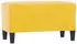 vidaXL Sitzbank Samt Gelb 70x35x41cm (349403)