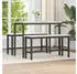 vidaXL Esstischbank 2er-Set Weiß 100x32,5x49cm Massivholz Kiefer (873789)