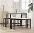 vidaXL Esstischbank 2er-Set Weiß 100x32,5x49cm Massivholz Kiefer (873789)