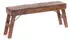 Xtradefactory Aldo Sitzbank faltbar, Recyclingholz, hellbraun, 112x48x28cm (r_15468)