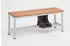 Szagato Umkleidebank mit Schuhrost 100x42x30cm, Metall, grau (55103-1)