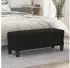 vidaXL Sitzbank Mikrofasergewebe Schwarz 100x35x41cm (349468)