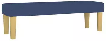 vidaXL Sitzbank Stoff Blau 100x30x30cm (346658)