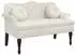 vidaXL Sitzbank mit Kissen Samt Creme 120,5x65x75cm (372147)
