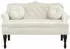 vidaXL Sitzbank mit Kissen Samt Creme 120,5x65x75cm (372147)