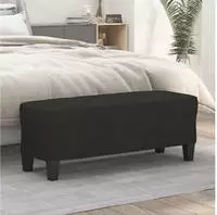 vidaXL Sitzbank Schwarz 100x35x41 cm Stoff