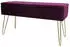 Echtwerk Scarlett Sitzbank mit Stauraum Samtbezug Beere 75x30x41,5cm
