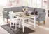 Home Affaire Eckbank Fehmarn 255x98x210 cm Strukturstoff langer Schenkel rechts grau (71565451-0)