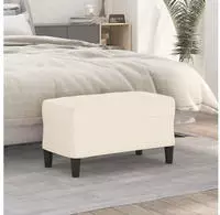 vidaXL Sitzbank Creme 70x35x41 cm Samt