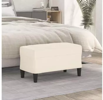 vidaXL Sitzbank Creme 70x35x41 cm Samt