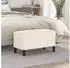 vidaXL Sitzbank Creme 70x35x41 cm Samt