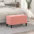 vidaXL Sitzbank Rosa 70x35x41 cm Samt