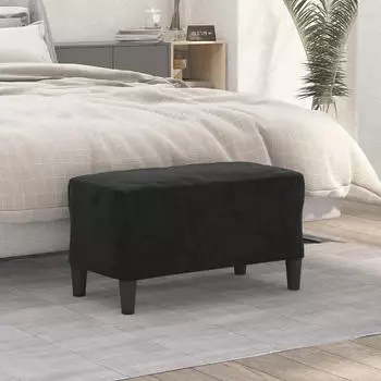 vidaXL Sitzbank Schwarz 70x35x41 cm Samt