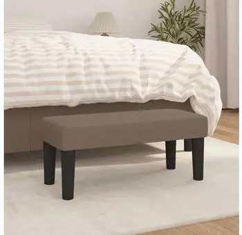 vidaXL Sitzbank Taupe 70x30x30 cm Stoff