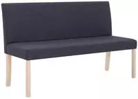 vidaXL Sitzbank 139,5 cm Dunkelgrau Polyester