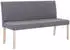 vidaXL Sitzbank 139,5 cm Hellgrau Polyester