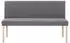 vidaXL Sitzbank 139,5 cm Hellgrau Polyester