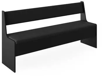 VICCO Vicco Bank Roman Schwarz 166,6 x 80 x 41,5 cm Holzwerkstoff