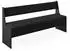 VICCO Vicco Bank Roman Schwarz 166,6 x 80 x 41,5 cm Holzwerkstoff