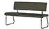 MCA Furniture Sitzbank Arco - Kunstleder Grau - Edelstahl - 175cm