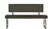 MCA Furniture Sitzbank Arco - Kunstleder Grau - Edelstahl - 175cm