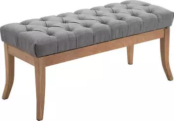 CLP Sitzbank Ramses Stoff antik-hell mit hochwertiger Polsterung braun 150 cm
