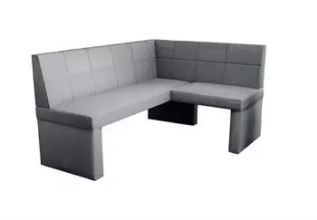 Fun Möbel Eckbank/Küchenbank 196x142 cm BLAKE XL L Stoff Soro Grau