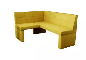 Fun Möbel Eckbank/Küchenbank 168x128 cm BLAKE R Stoff Soro Gelb