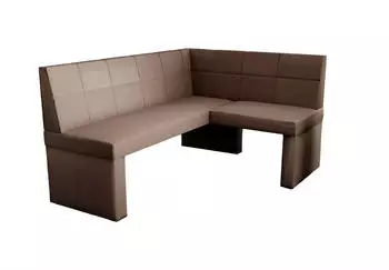 Fun Möbel Eckbank/Küchenbank 168x128 cm BLAKE L Stoff Soro Braun