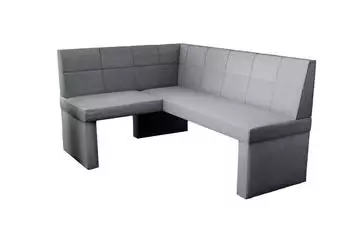 Fun Möbel Eckbank/Küchenbank 196x142 cm BLAKE XL R Stoff Soro Grau