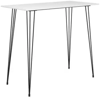 vidaXL 5 -tlg. Bar-Set wei&szlig;/schwarz (3057401)