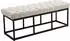 CLP Sitzbank Amun 120 cm Schwarz Gestell - Stoff dunkelgrau - 151988056