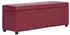 vidaXL Bank mit Staufach 116 cm Weinrot Kunstleder - 281313