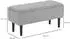 HomCom Polsterbank Samt 95x38x45 cm grau