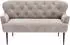 Cavadore 2-Sitzer Küchensofa Amba 153x97x87 cm Mikrofaser Hellgrau