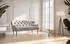 Cavadore 2,5-Sitzer Küchensofa Amba 173x97x87 cm Mikrofaser Hellgrau