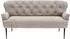 Cavadore 2,5-Sitzer Küchensofa Amba 173x97x87 cm Mikrofaser Hellgrau