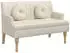 vidaXL Sitzbank mit Kissen Leinen 113x64,5x75,5 cm Stoff (372138)