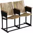 vidaXL 2-Sitzer-Bank Massivholz Mango und Stahl (244954)