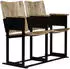 vidaXL 2-Sitzer-Bank Massivholz Mango und Stahl (244954)